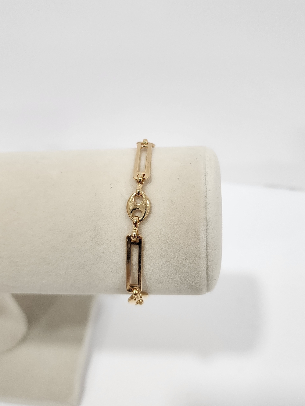 Vintage Givenchy Bijoux 1990s Gold Tone Chain Link Bracelet 7"